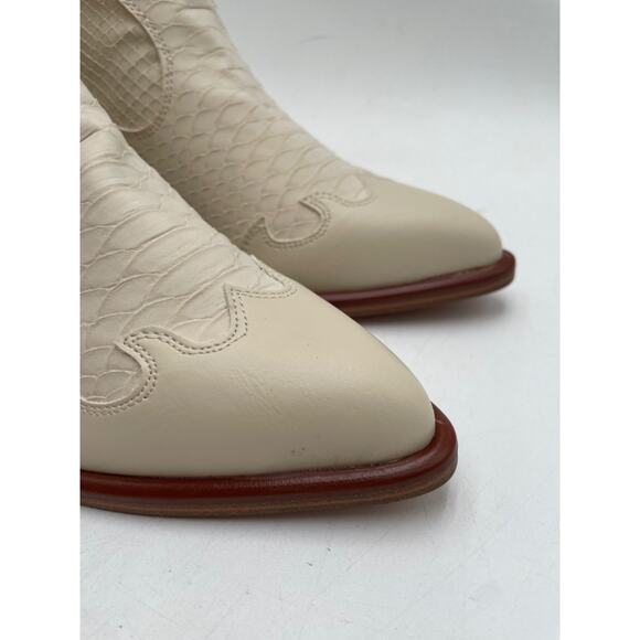 MIA Cream Western Boots - Picture 2 of 11